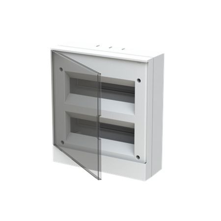 (1SZR004002A2207) Щит Basic E IP40 24 модулей навесной прозрачная дверь с винтовыми N/PE клемником. 26 подкл.. ABB
