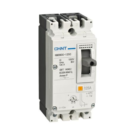 (275594) Автоматический выключатель в литом корпусе NM8NDC-125C TM . 2P 125A. DC500V 36кА. Chint