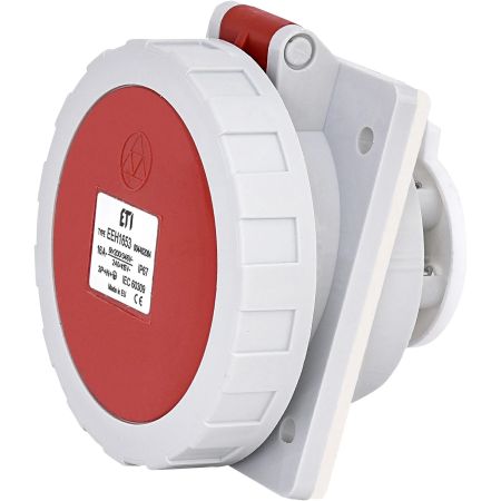 Розетка вбудована силовий роз'єм EEH 1653 IP67 16A ETI 4482084 400V