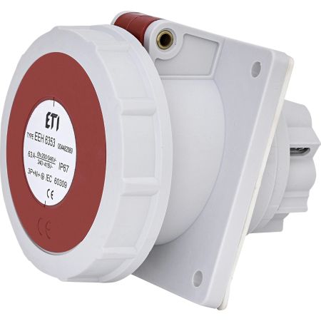 Розетка вбудована силовий роз'єм EEH 6353 IP67 63A ETI 4482089 400V