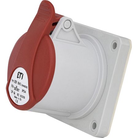 Розетка вбудована силовий роз'єм EER 1643 IP54 16A ETI 4482092 400V