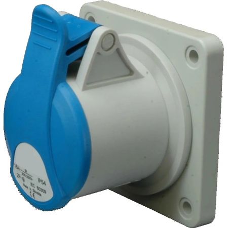 Розетка вбудована силовий роз'єм EER 1632 IP54 16A ETI 4482128 230V