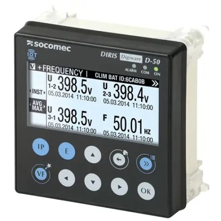 (48290204) Удаленный дисплей D-50 DIRIS Digiware Вх. RS485/Исх. Ethernet. Пролив:Modbus TCP/BACnet IP. Socomec