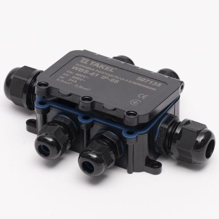 Коробка розподільча з клемником TAKEL WBS 507135 IP68 24 А для електромонтажу