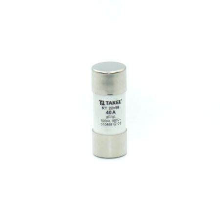 (510668) Цилиндрический предохранитель RT 22х58 40А. gG/gL. Un≤500V AC. TAKEL