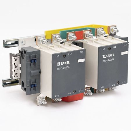 (510841) Контактор MCFr. Iном-2х185А. 400V AC реверс. TAKEL