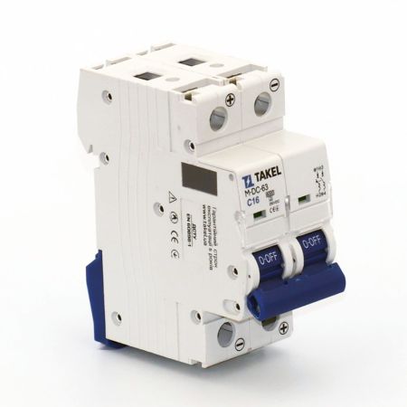 (513523) Автоматический выключатель Argent M-DC-63-C 2Р In=16 А Un=500 V DC Кривая C 6кА. TAKEL
