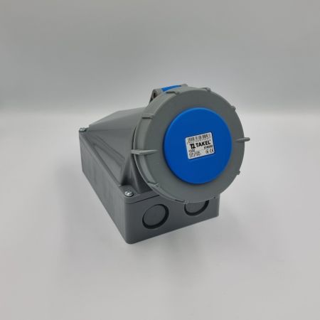Розетка стаціонарна зовнішня TAKEL 516050 63A 2P E