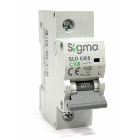(6SL112C) Автоматический выключатель 6SL112C 1P. In=125А. Кривая С 6 кА. SIGMA