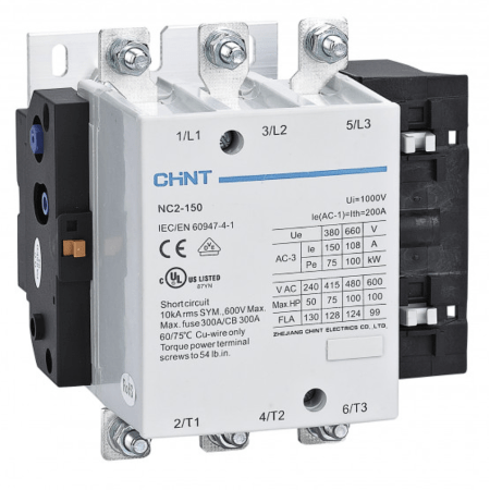 (671398) Контактор NC2-150. 150A. 1NO+1NC. 220...240V AC. Chint