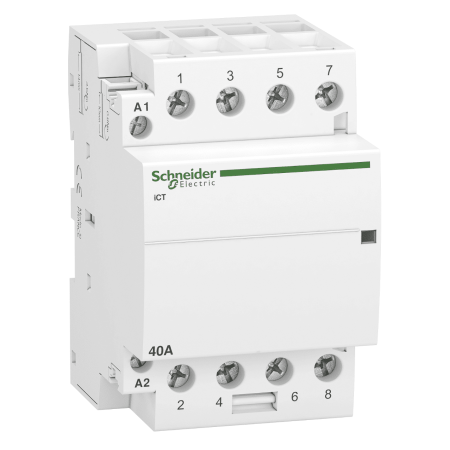 (A9C20844) Модульные контакторы iCT 40 А. 4NO контакта. Uкат=220-240В. Schneider Electric