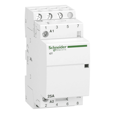 (A9C20833) Модульные контакторы iCT 25А. 3NO контакта. Uкат=220-240В. Schneider Electric
