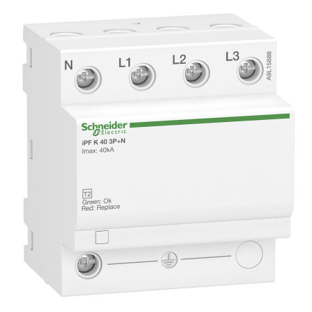 (A9L15688) Ограничитель перенапряжения iPF40 40кА 340V 3Р+N. Schneider Electric