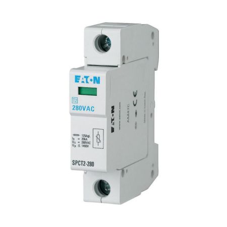 167593 Ограничитель перенапряжения SPCT2-280/1.40кА 280V 1P. Класс C. со сменными картриджами. Eaton