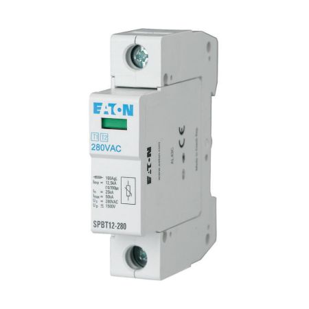 158306 Комбинированный ограничитель перенапряжения SPBT12-280/1. 40кА 280V 1P. Класс В+C. Eaton