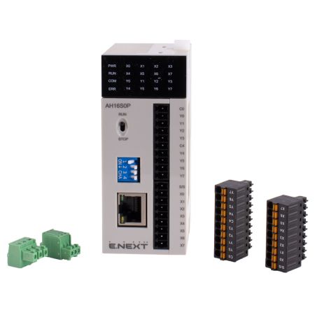 (Ah36S0R) Программируемый логический контроллер серии АH. 24В 8DI 8DO (relay) 1 RS485 1 Ethernet. E.NEXT