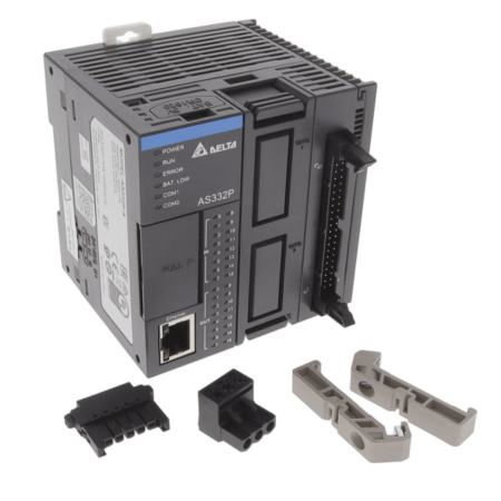 (AS332P-A) Процессорный модуль AS300. 128K шагов. 16DI/16DO (PNP). Ethernet. Delta
