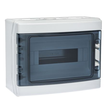 (CDN12PT/RR) Пластиковый щит ECOLOGY. 1x12 модулей  IP65. в компл. шинами N и PE. IDE