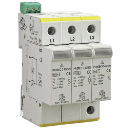 (786600130000) Ограничитель перенапряжения ISPRO CR 120/320 (3+0). ISKRA