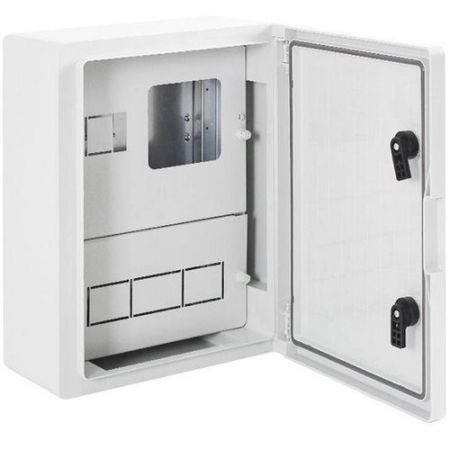 (CP5202.) Шкаф ударопрочный для счетчика 1ф и 15 модулей. ABS 300x400x165. IP65. Adal Pano