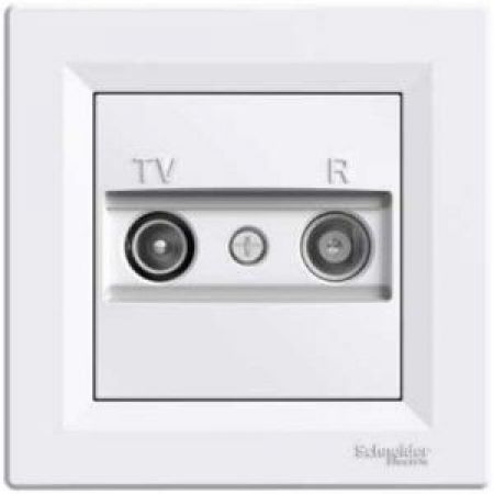 EPH3300121 Розетка TV/R (телевизионная + радио) оконечная ASFORA белая
