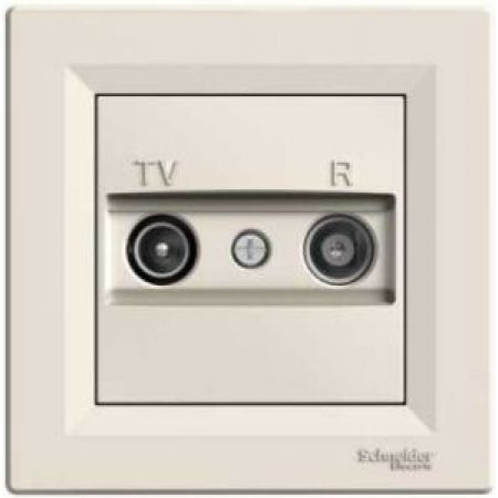 EPH3300123 Розетка TV/R (телевизионная + радио) оконечная ASFORA слоновая кость
