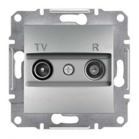 EPH3300361 Розетка TV/R (телевизионная &amp; радио) проходная (8dB) ASFORA алюминий