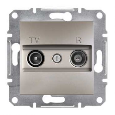 EPH3300269 Розетка TV/R (телевизионная &amp; радио) проходная (4dB) ASFORA бронза