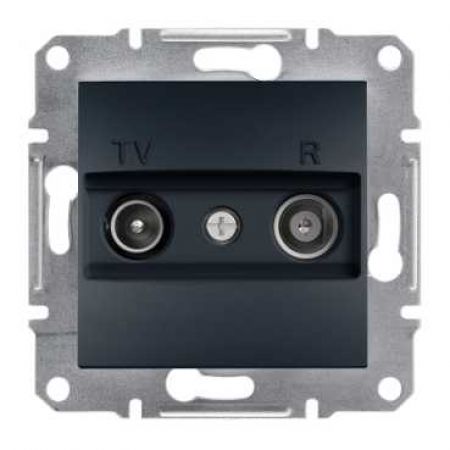 EPH3300271 Розетка TV/R (телевизионная &amp; радио) проходная (4dB) ASFORA графит