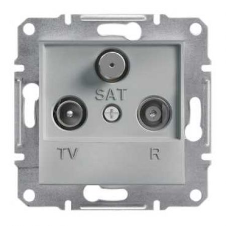 EPH3500161 Розетка TV/R/SAT (телевизионная &amp; радио &amp; спутниковая) оконечная ASFORA алюминий