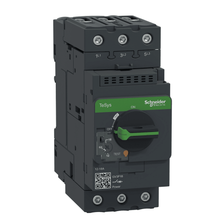 (GV3P18) Автоматический выключатель защиты двигателя Tesys. Ir=12-18 Aмпер. Schneider Electric