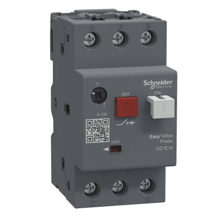 (GZ1E14) Автоматический выключатель защиты двигателя Easypact TVS. Ir=6-10 Aмпер. Schneider Electric