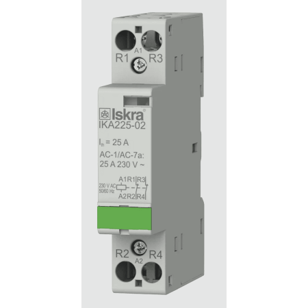 (030046845000) Модульный контактор IKA25-02. 230 V. AC. Iskra