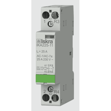 (030046715000) Модульный контактор IKA25-11. 230 V. AC. Iskra