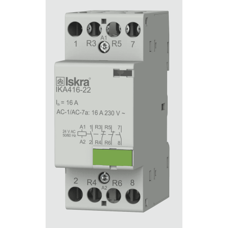 (030047503000) Модульный контактор IKA16-22. 24 V. AC. Iskra