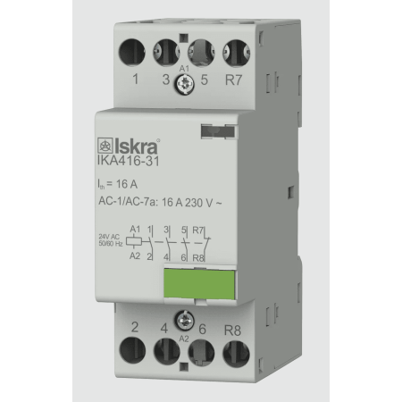 (030047499000) Модульный контактор IKA16-31. 24 V. AC. Iskra
