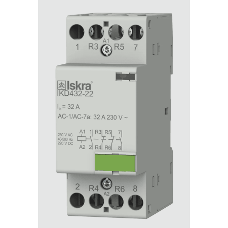 (030046891000) Модульный контактор IKD432-22. 230 V. AC/DC. Iskra