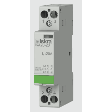 (030046021000) Модульный контактор IKA20-20. 24 V. AC. Iskra