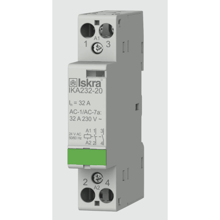 (030046834000) Модульный контактор IKA232-20. 24 V. AC. Iskra