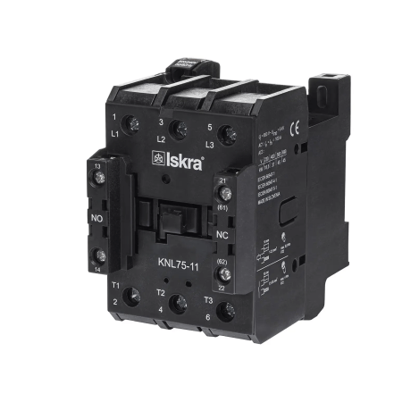 (30051104000) Контактор силовой KNL75. Iном= 75 А. 24V AC. Iskra