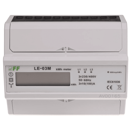 (LE-03M) Счетчик электроэнергии. трехфазный. LE-03M. MODBUS RTU. F&F