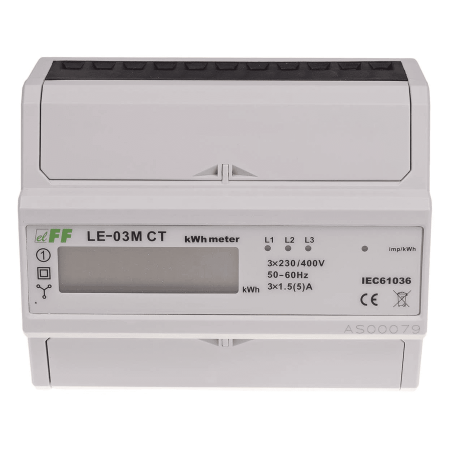 (LE-03M-CT) Счетчик электроэнергии. трехфазный. LE-03M CT . MODBUS RTU. трансформаторного подключения. F&F