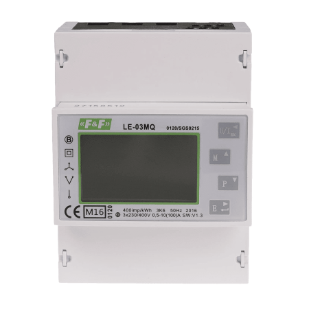 (LE-03MQ) Счетчик электроэнергии. трехфазный. LE-03MQ.MODBUS RTU. двухсторонний. F&F