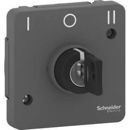(MUR35061) Механизм выключателя с ключом на 3 положения Mureva Styl IP55 графит. Schneider Electric