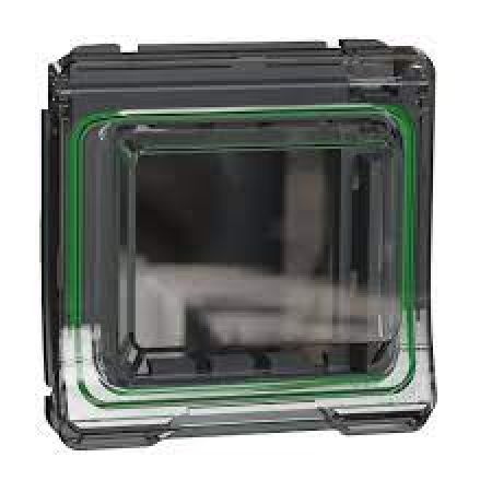 (MUR35110) Накладка с крышкой для механизма Unica New. Mureva Styl IP55 графит. Schneider Electric