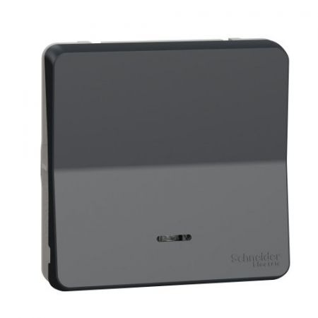 (MUR35127) Механизм кнопочного выключателя с подсветкой IP55 Mureva Styl графит. Schneider Electric