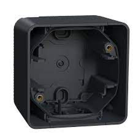 (MUR37911) Бокс для наружного монтажа одинарный. Mureva Styl IP55 графит. Schneider Electric