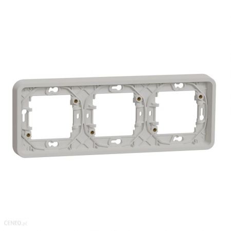 (MUR39109) Рамка для скрытого монтажа тройная горизонтальная. Mureva Styl IP55 белый. Schneider Electric