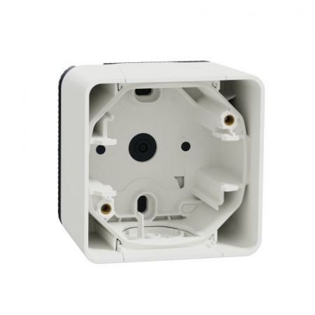 (MUR39911) Бокс для наружного монтажа одинарный. Mureva Styl IP55 белый. Schneider Electric