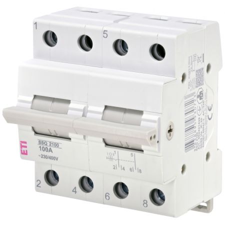 (2421428) Перемикач навантаження SSQ 2100 1-0-2. 2p 100A. ETI